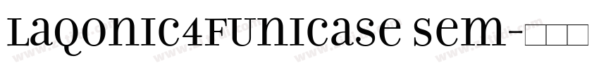 Laqonic4FUnicase Sem字体转换